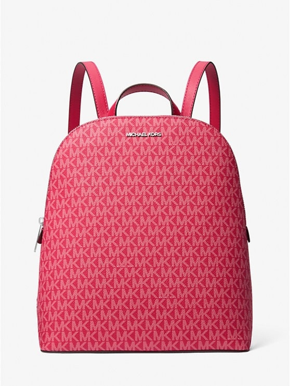 Michael Kors Hot Pink MK Logo Backpack